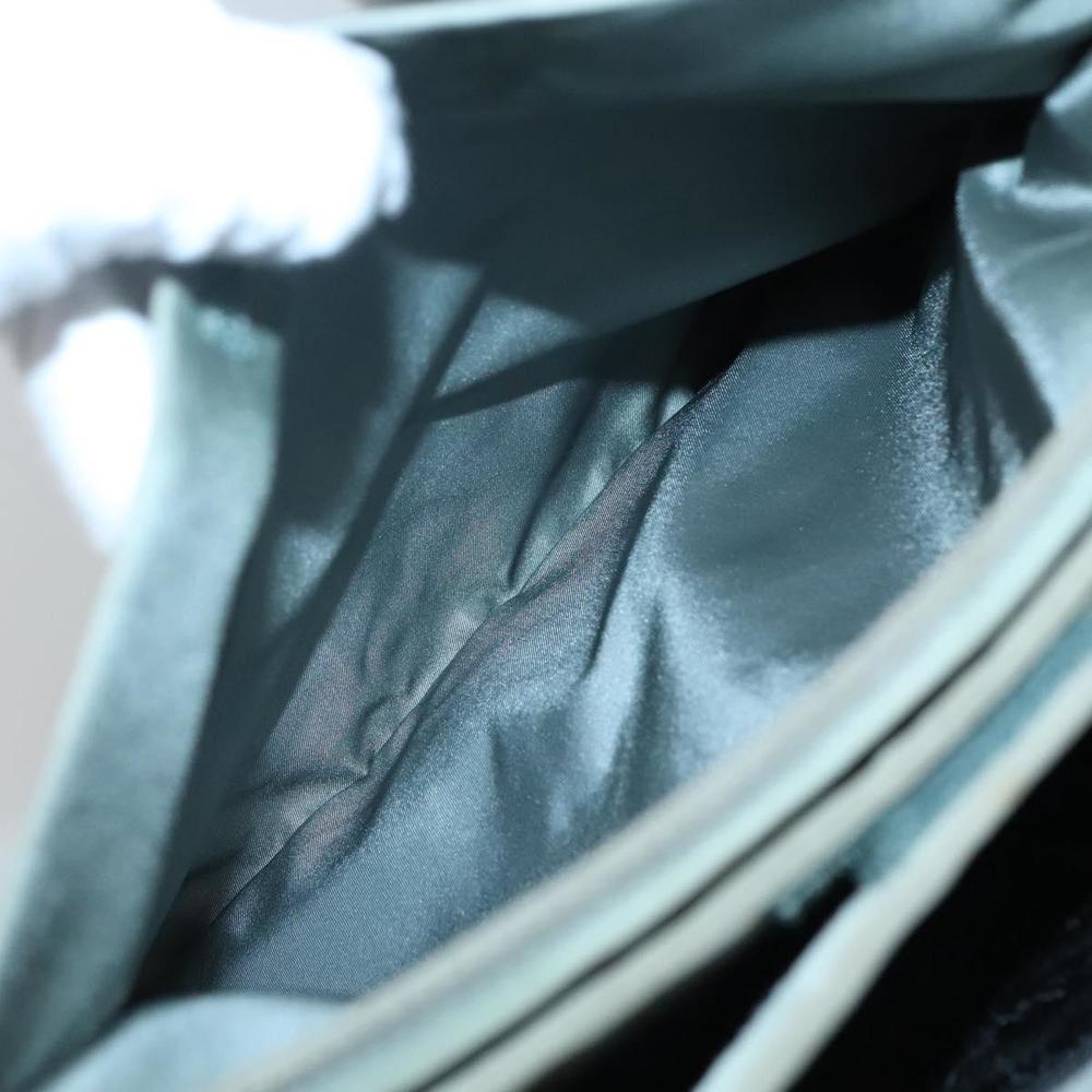 PRADA Tote Bag Nylon Khaki Silver Auth 131158 - Picture 11 of 16